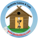 logo for ninilchik cabins and cafe